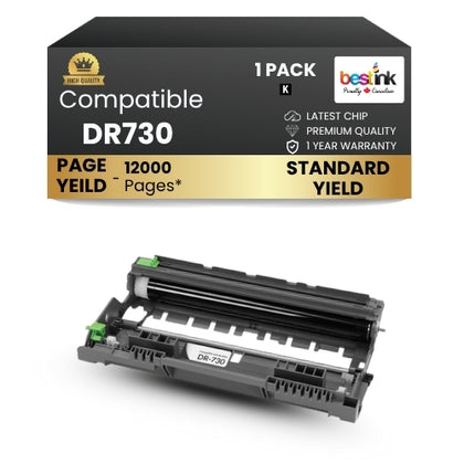 Compatible Brother DR730 Black Drum Unit ( 1 Pack )