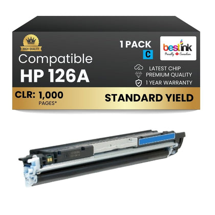 Compatible HP 126A CE311A Cyan Toner Cartridge
