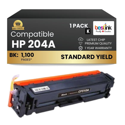 Compatible HP 204A CF510A Black Toner Cartridge