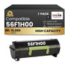 Compatible Lexmark 56F1H00 Black Toner Cartridge 1 Pack