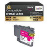 Brother LC404 Compatible Ink Cartridge Magenta ( 1 Pack ) Standard Yield