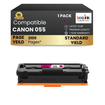 CANON 055 Compatible Toner Cartridge Magenta ( 1 Pack ) Standard Yield