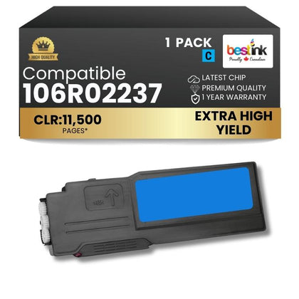 Cartouche de toner noir compatible Xerox 106R01630, 1 paquet