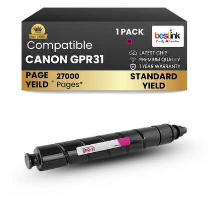 Canon GPR31 Compatible Toner Cartridge Magenta ( 1 Pack ) Standard Yield