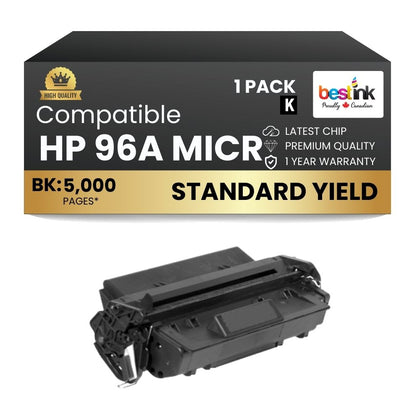 Compatible HP 96A C4096A MICR Black Toner Cartridge