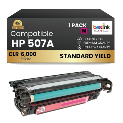 Compatible HP 507A CE403A Magenta Toner Cartridge