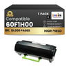 Compatible Lexmark  60F1H00 Black Toner Cartridge 1 Pack