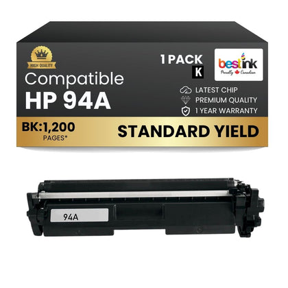 Compatible HP 94A CF294A Black Toner Cartridge (1 Pack)