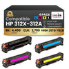 Compatible HP 312X-312A Toner Cartridge Combo BK/C/M/Y (4 Pack)