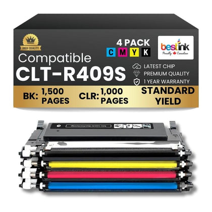 Compatible Samsung CLT-R409S Black/Cyan/Magenta/Yellow Toner 4 Pack