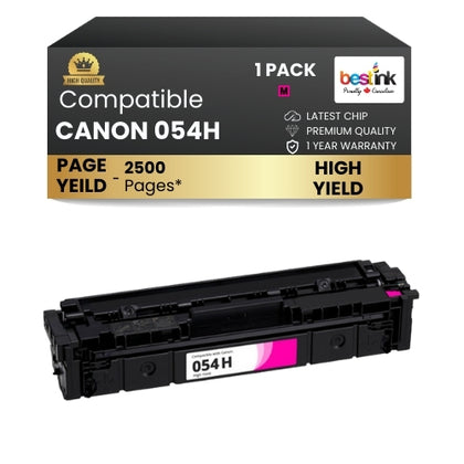 CANON 054H Compatible Toner Cartridge Magenta ( 1 Pack ) High Yield