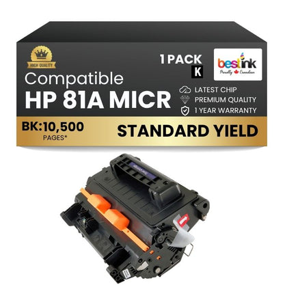 Compatible HP 81A CF281A MICR Black Toner Cartridge