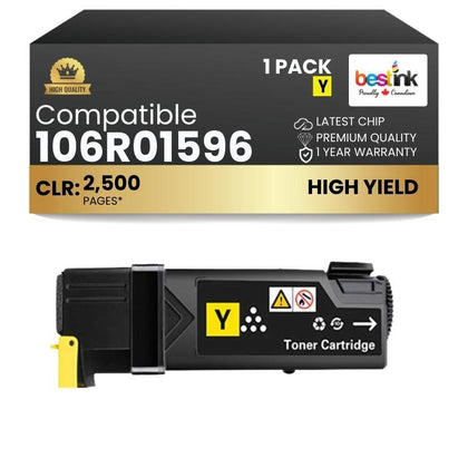 Compatible Xerox 106R01596  Yellow Toner Cartridge High Yield  1 Pack