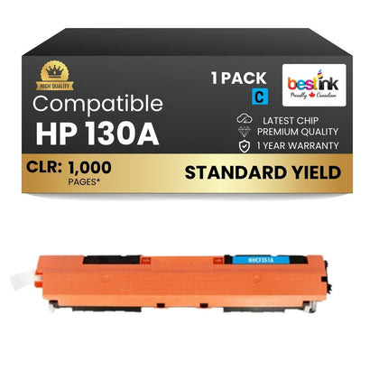 Compatible HP 130A CF351A Cyan Toner Cartridge