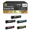 Canon 116 Compatible Toner Cartridge BK/C/M/Y (5 Pack ) Standard Yield