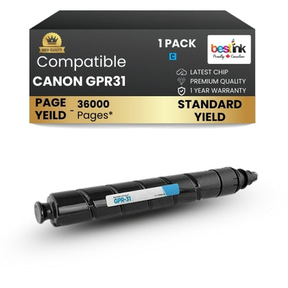 Canon GPR31 Compatible Toner Cartridge Cyan ( 1 Pack ) Standard Yield