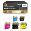 Brother LC103 Compatible Ink Cartridge ( 5 Pack ) BK/C/M/Y High Yield