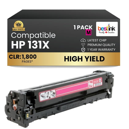Compatible  HP 131X CF213X Magenta Toner Cartridge High Yield