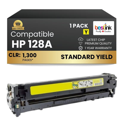 Compatible HP 128A CE322A Yellow Toner Cartridge