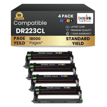 Brother DR223CL Compatible Drum Unit Set of 4
