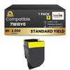 Compatible Lexmark 71B10Y0 Yellow Toner Cartridge 1 Pack