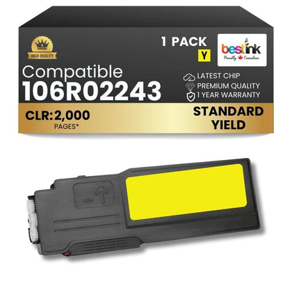 Cartouche de toner noir compatible Xerox 106R01630, 1 paquet