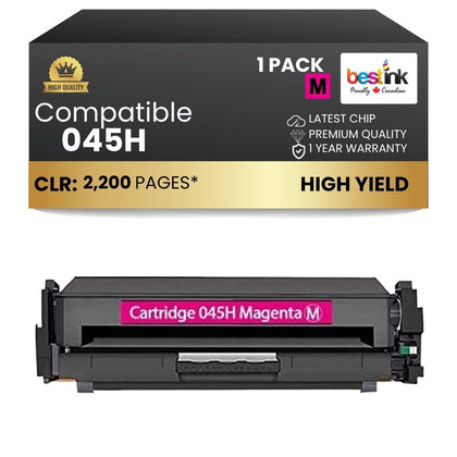 Canon 045H Magenta Compatible Toner Cartridge High Yield 1 Pack