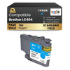 Brother LC404 Compatible Ink Cartridge Cyan ( 1 Pack ) Standard Yield