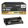 Compatible HP 89X CF289X Black Toner Cartridge High Yield - No Chip (1 Pack)