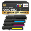 Compatible Xerox 106R03512/106R03513/106R03514/106R03515 BKCMY 4 Pack