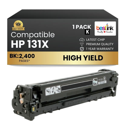 Compatible  HP 131X CF210X Black Toner Cartridge High Yield