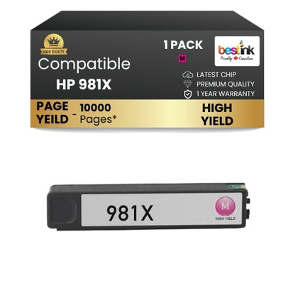 HP 981X Compatible Ink Cartridge Magenta ( 1 Pack ) High Yield