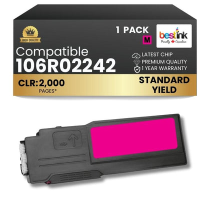 Cartouche de toner noir compatible Xerox 106R01630, 1 paquet