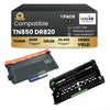 Brother TN850 DR820 Compatible Black Toner Cartridge & Drum Combo ( 1 Pack ) High Yield