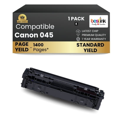 Canon 045 Compatible Toner Cartridge Black (1 Pack ) Standard Yield