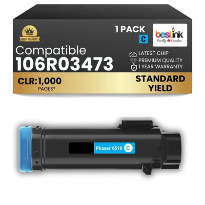 Compatible Xerox 106R03473 Cyan Toner Cartridge High Yield 1 Pack