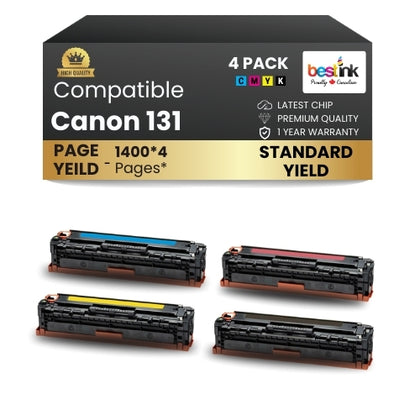 Canon 131 Compatible Toner Cartridge BK/C/M/Y ( 4 Pack ) Standard Yield