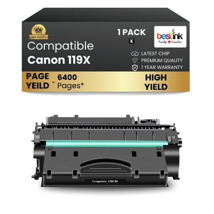 Canon 119x Compatible Toner Cartridge Black ( 1 Pack ) High Yield