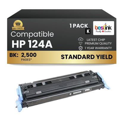Compatible HP 124A Q6000A Black Toner Cartridge