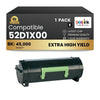 Compatible Lexmark  52D1X00 Black Toner 1 Pack