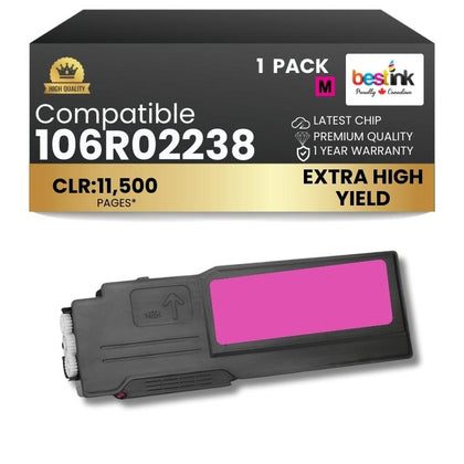 Cartouche de toner noir compatible Xerox 106R01630, 1 paquet