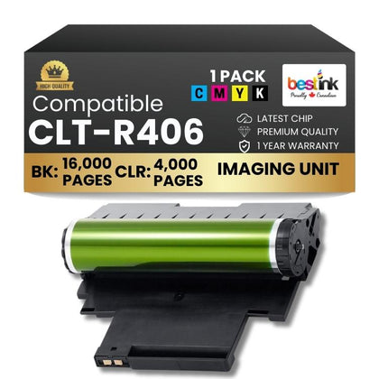 Compatible Samsung CLT-R406 Black and Color Imaging Drum Unit 1 Pack