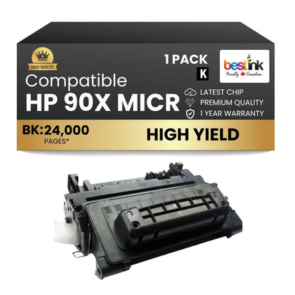 Compatible HP 90X CE390X Black MICR Toner Cartridge High Yield