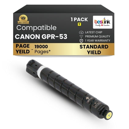 CANON GPR-53 Comaptible Toner Cartridge Yellow ( 1 pack ) Standard Yield