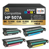 Compatible HP 507A Toner Cartridge Combo BK/C/M/Y (4 Pack)