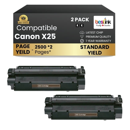 Canon X25 Compatible Toner Cartridge Black ( 2 Pack )