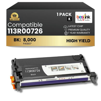 Compatible Xerox 113R00726 Toner Cartridges 1 Pack High Yield