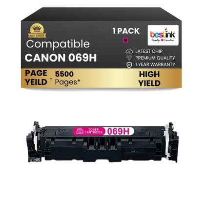 CANON 069H Compatible Toner Cartridge Magenta ( 1 Pack ) High Yield