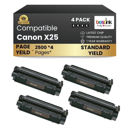 Canon X25 Compatible Toner Cartridge Black ( 4 Pack )