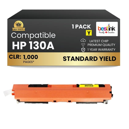 Compatible HP 130A CF352A Yellow Toner Cartridge